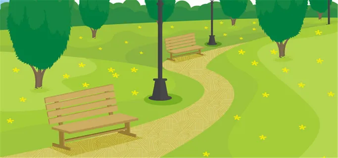 公园椅子背景高清