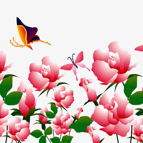 鼠绘牡丹花免抠