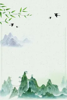 简约小清新春天海报高清卡通手绘背景