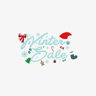 冬季促销宣传标语免抠