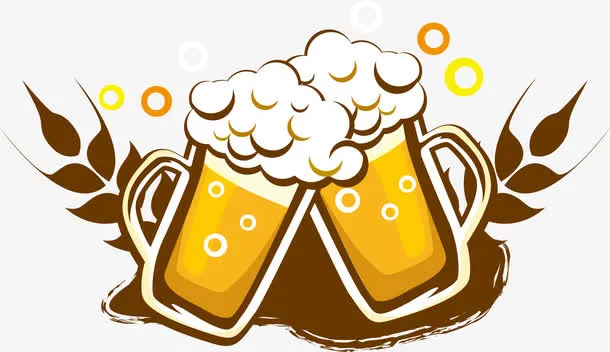 啤酒标识logo设计免抠