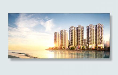 房地产海报背景免抠