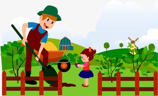 农家乐体验种菜免抠