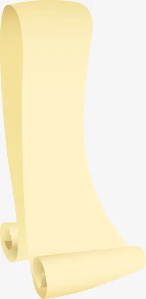 矢量卡通卷轴素材图免抠