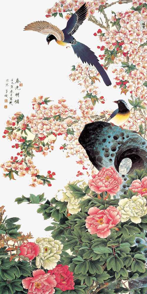 中国风喜鹊免抠
