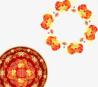 花纹盒子矢量图免抠