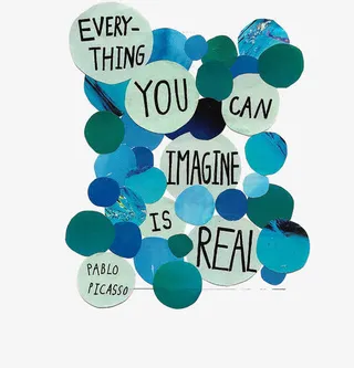 蓝色晕染墨点免抠