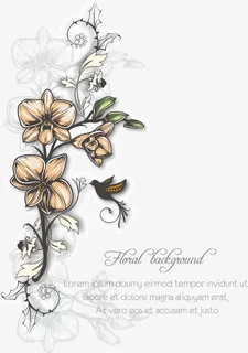 古典花纹花纹花朵免抠