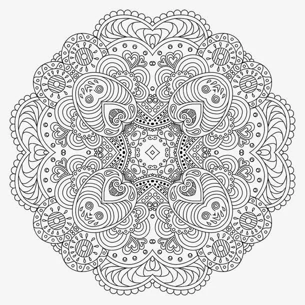 经典花纹免抠