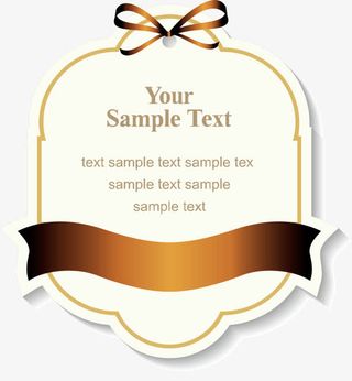 黄色渐变价格标签免抠