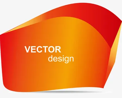 矢量立体英文红色标题渐变对话框免抠