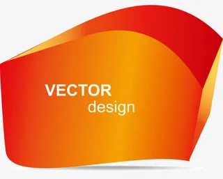 矢量立体英文红色标题渐变对话框免抠