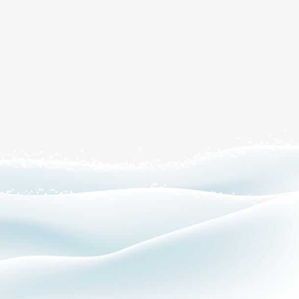 白色雪地免抠