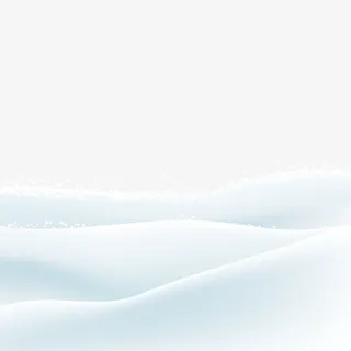 白色雪地免抠