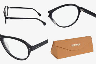 木十九黑色边框眼镜免抠