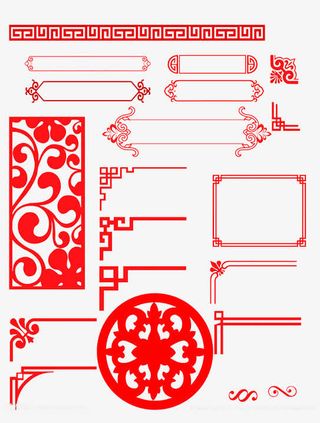 中国风边框免抠