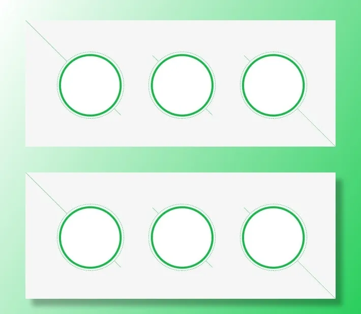 圆环圆圈蓝色边框免抠