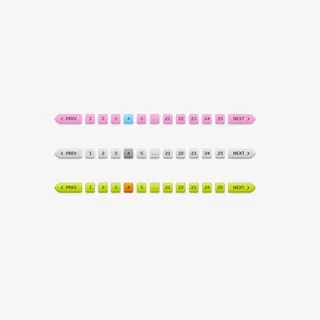 彩色页码导航免抠