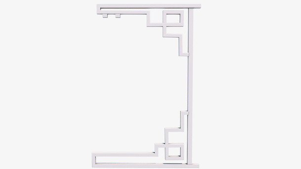 烤漆异形支架  固定中国结的三维钢架免抠