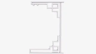 烤漆异形支架  固定中国结的三维钢架免抠