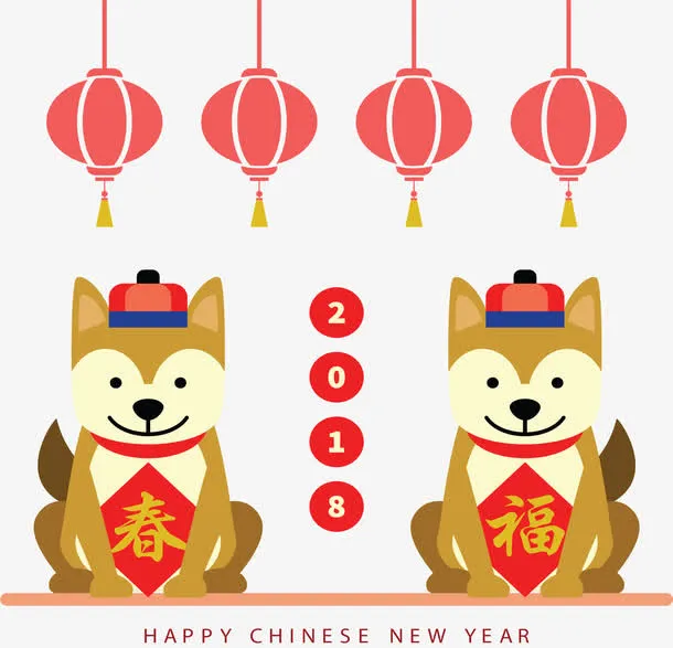 可爱狗狗形象海报免抠