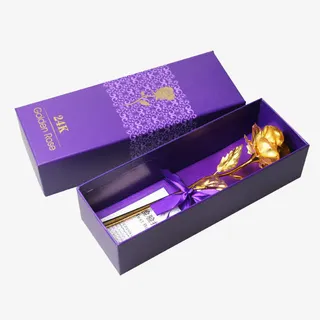 金箔玫瑰礼盒免抠