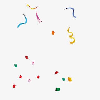 炫丽的彩带免抠