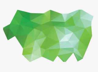 清新绿色渐变菱格背景装饰