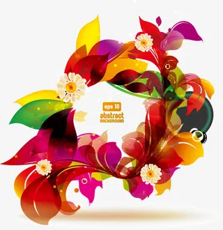 文案背景元素 装饰图案 花纹