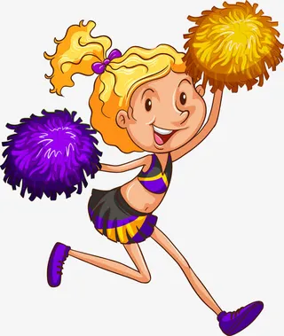 外国学生运动形象矢量免抠