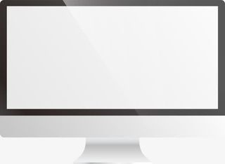 台式电脑模型免抠