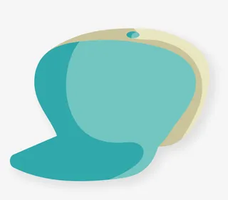 矢量装饰蓝色帽子免抠