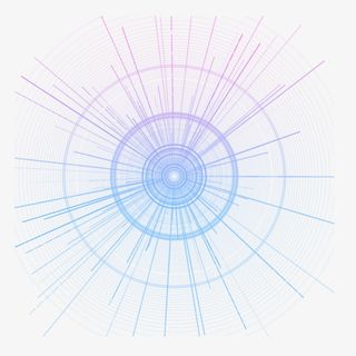 颜色渐变线条设计免抠