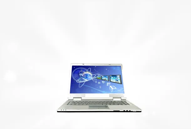 现代化电脑宣传元素免抠