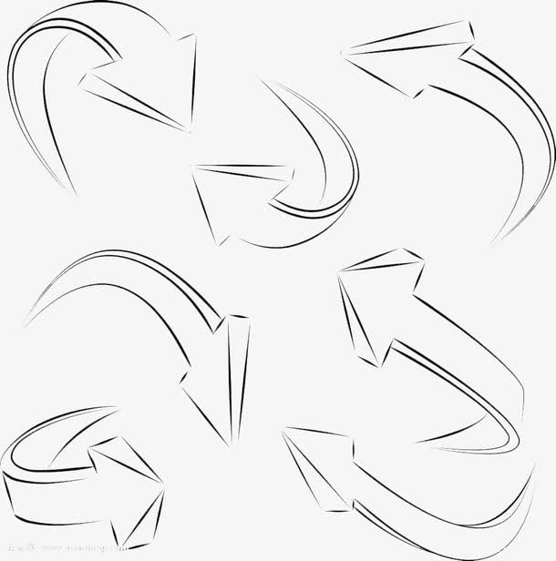 箭头线框免抠