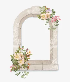 大理石窗台框png素材免抠