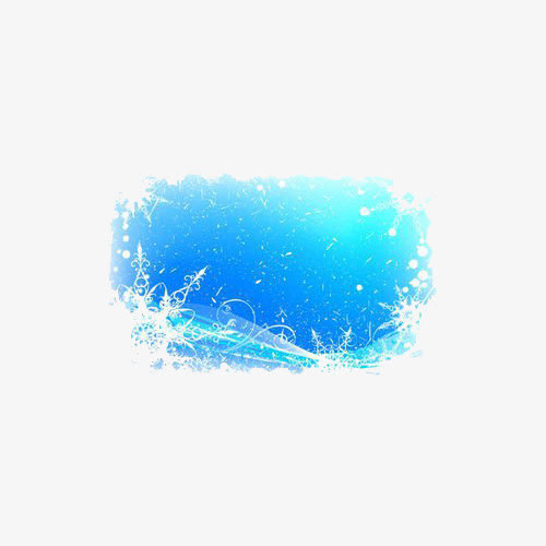 蓝色雪花背景