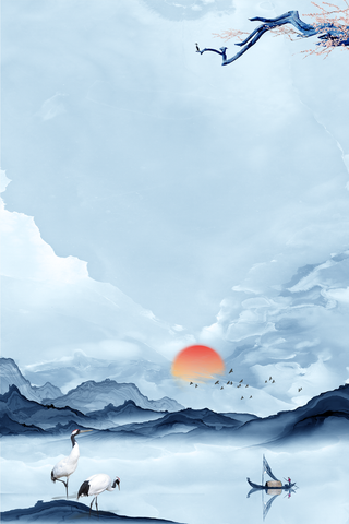 复古手绘卡通中国风背景高清