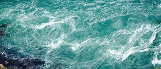 海浪文艺简约蓝色背景高清