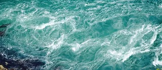 海浪文艺简约蓝色背景高清