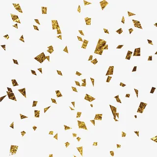 刀片金色碎纸高清免扣素材免抠