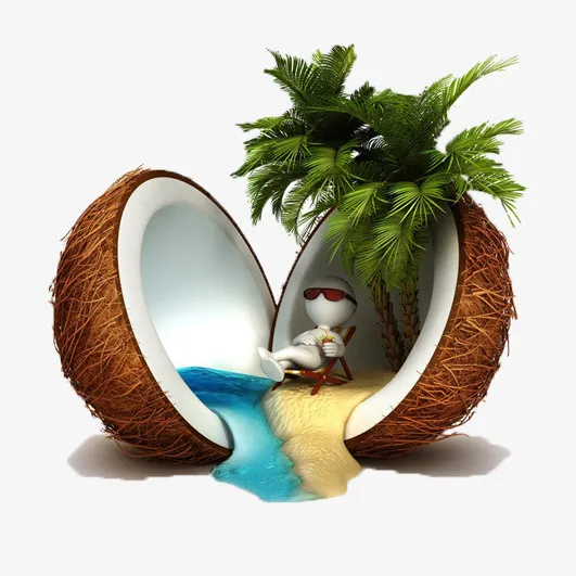 海边椰油免抠