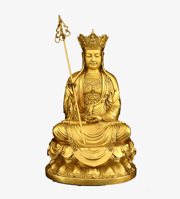 地藏王菩萨金身佛像免抠