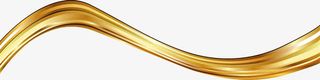 金色的缎带免抠