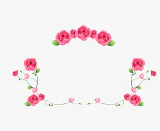 粉色玫瑰花免抠