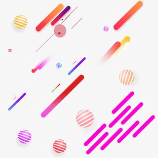 条纹 悬浮物 点缀免抠