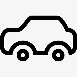 运输车的轮廓图标免抠