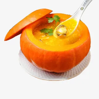 产品实物特色南瓜小米粥免抠