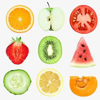 各种果蔬切片免抠