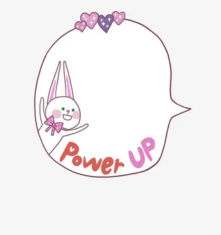 卡通爱心兔子装饰边框免抠